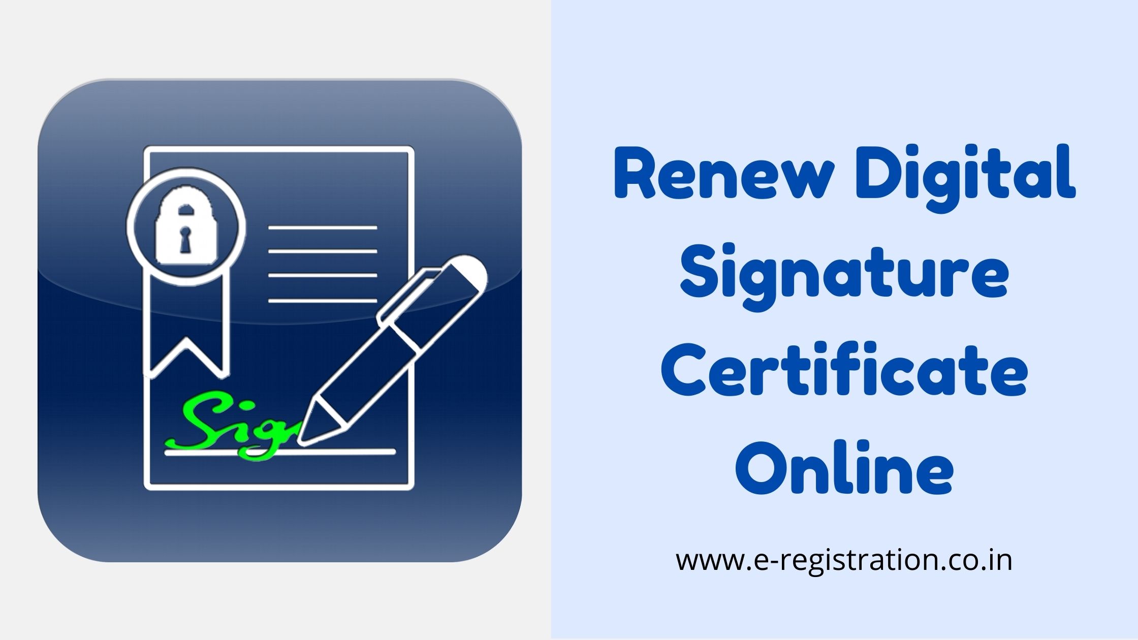 Signature certificate